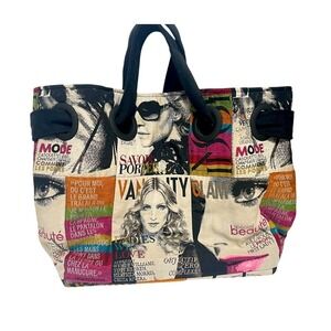 QC Designs Fashion Magazine Cover Tote Tapestry Shoulder Handbag